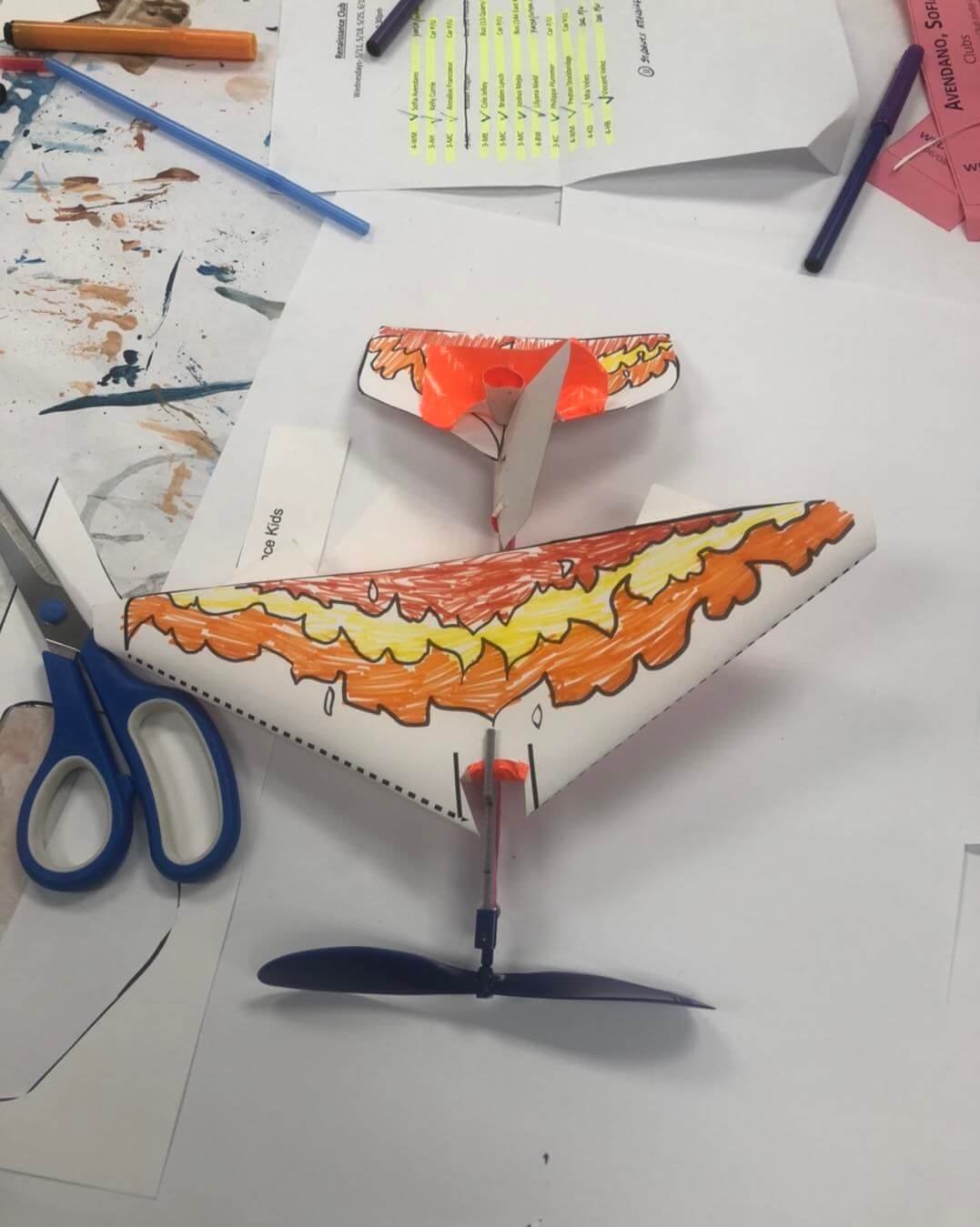 kids airplane engineering class
