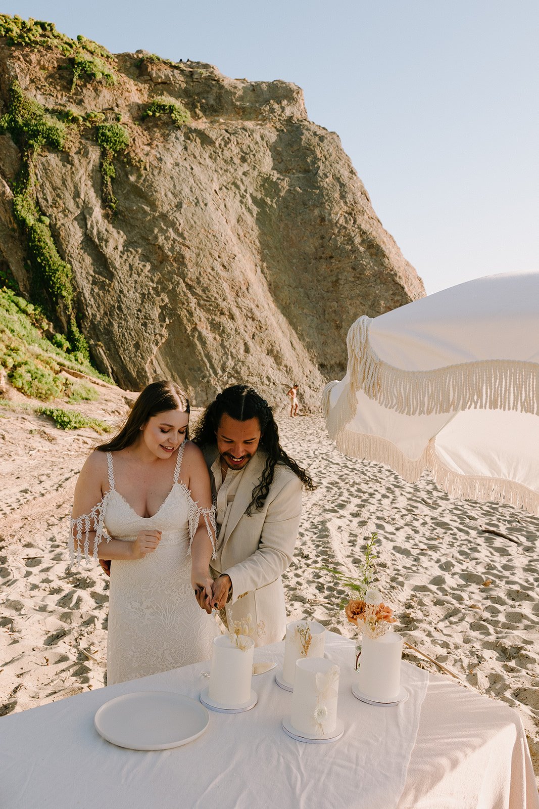 Intimate Malibu Elopement on The Beach - Natalie Nicole Photo - Destination Wedding Photographer (93).jpg