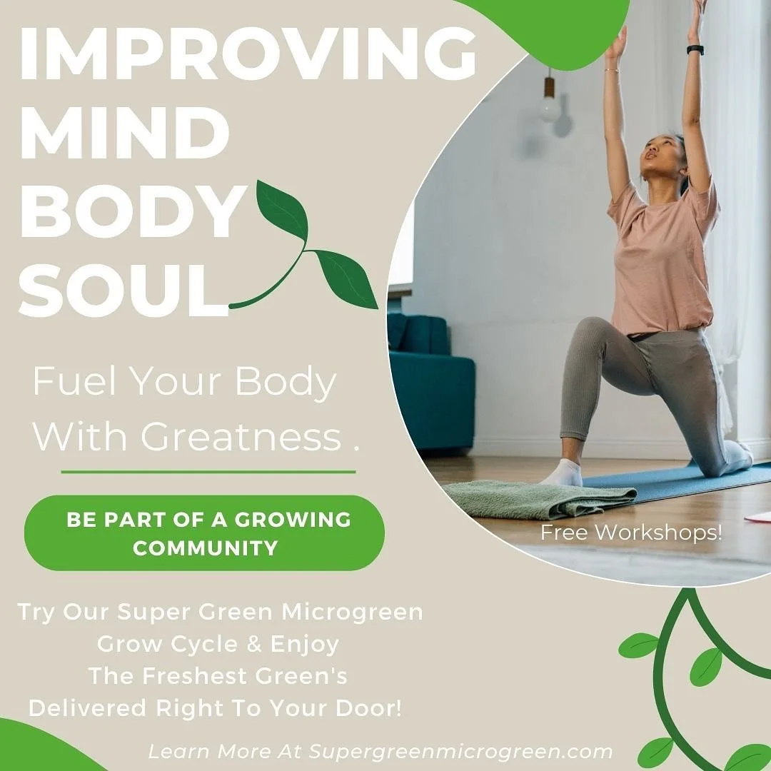 They say to do something for your mind, body and soul. Well here at Super Green Microgreen we strive spread love while we do all three!
.
.
.
.
#microgreens #guelphontario #waterlooregion #healthylifestyle #yogainspiration #mindset #soulgrowth #love