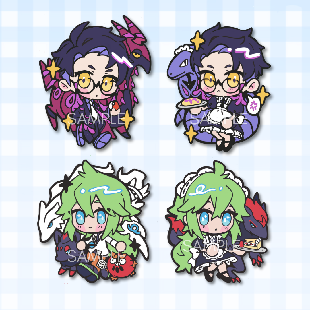 Pokemon | Corbeau & N Enamel Pins