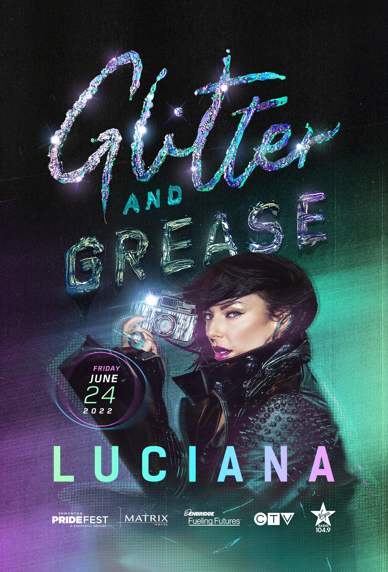 PrideFest Glitter & Grease | Logo & Poster Design
