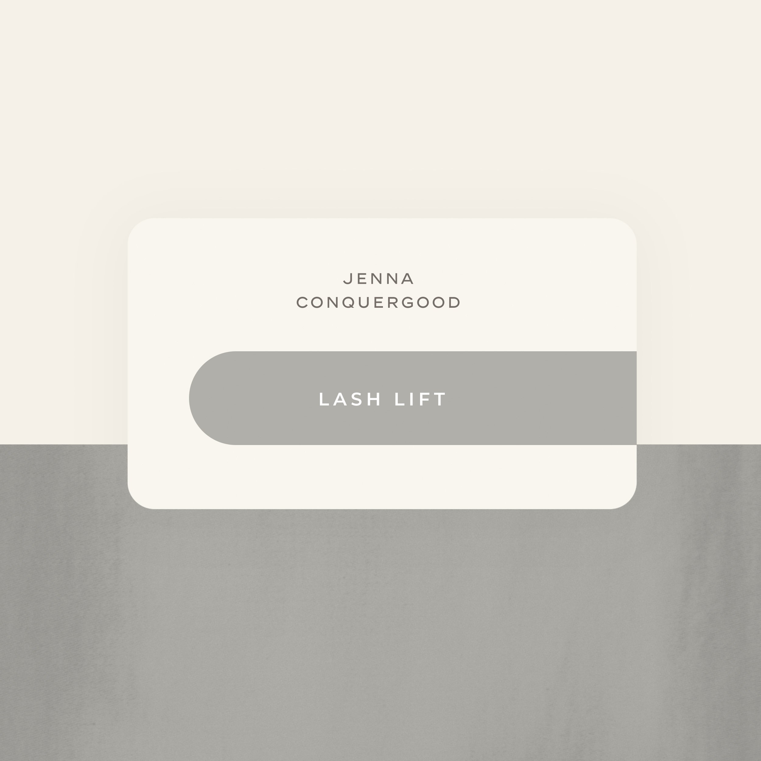 Print Design | Lash Lift Gift Card
