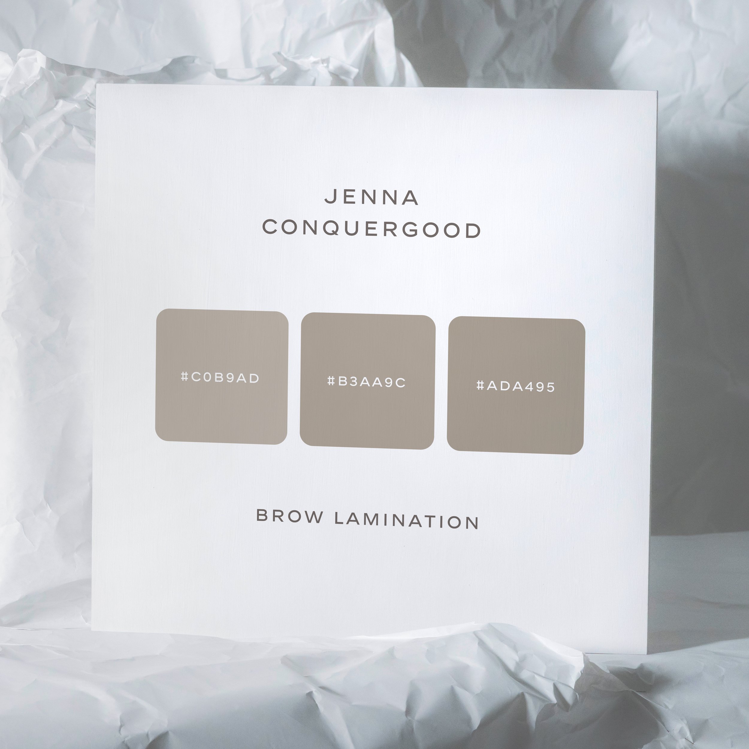 Branding Development | Final Brow Lamination Colors