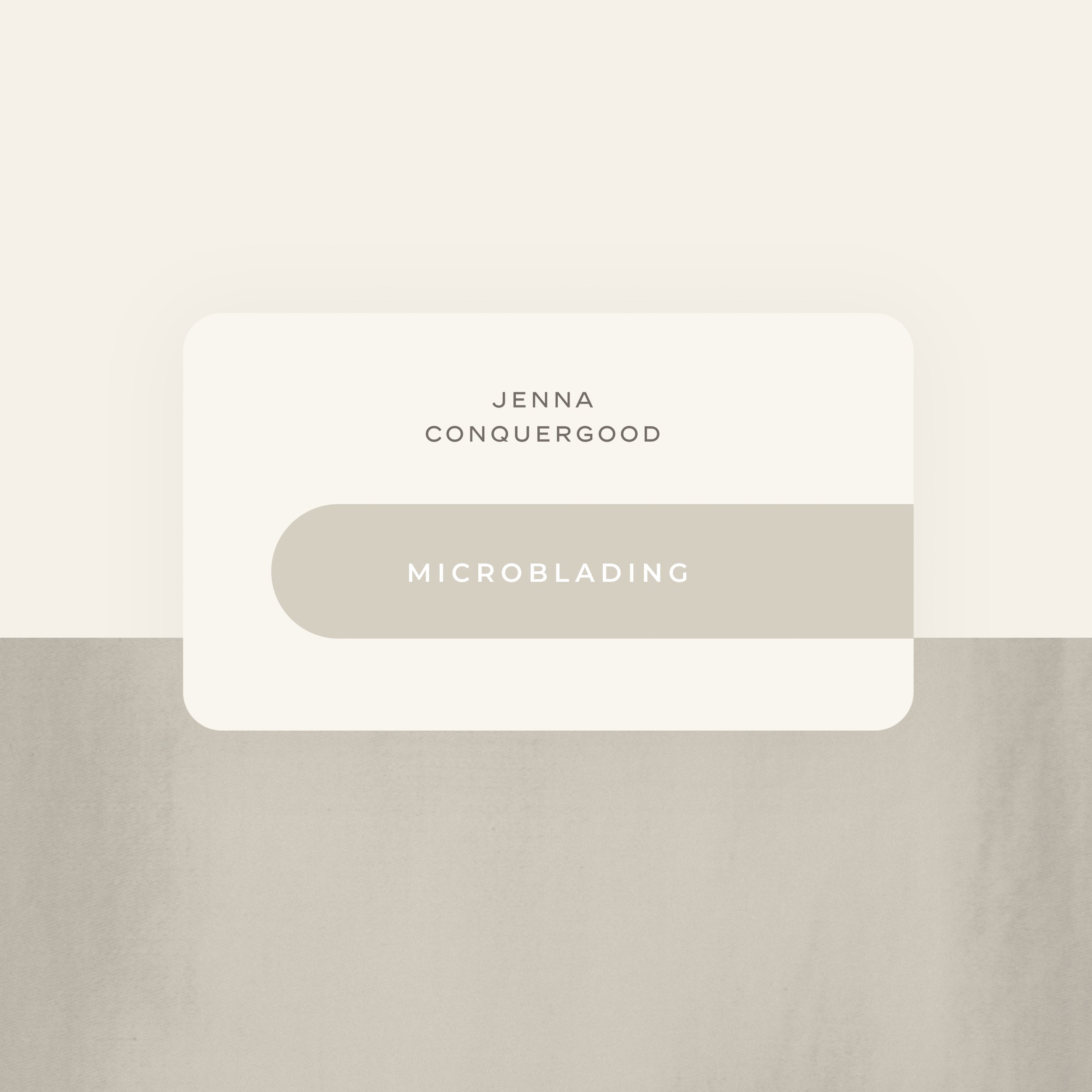 Print Design | Microblading Gift Card