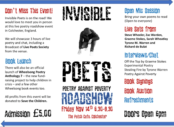 Invisible Poets - poet against poverty road show