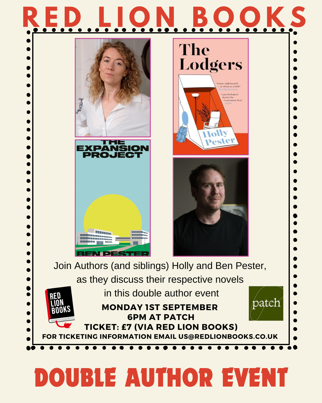 Red Lion Books - Double Author Event