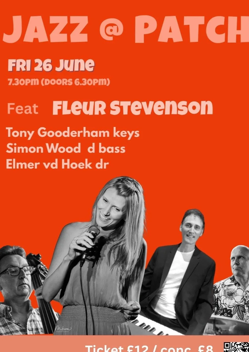 Jazz @ patch | Friday 26 June £12/£8