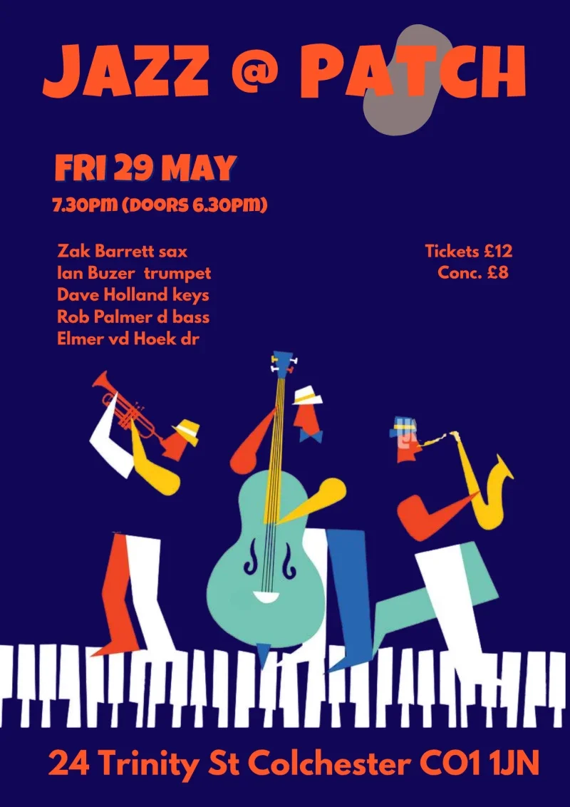 Jazz at Patch | Friday 29 May £8-12