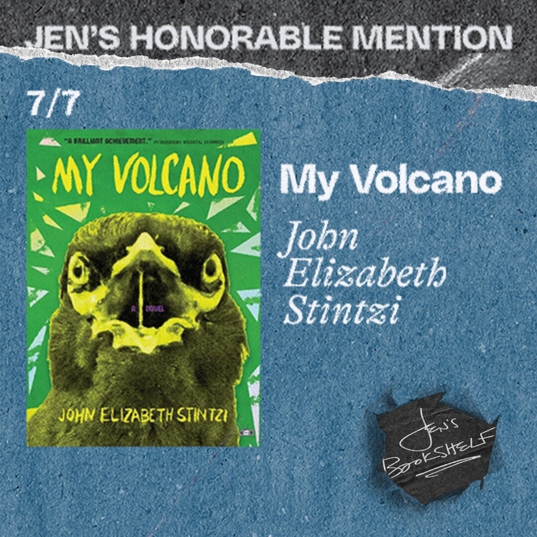 MY VOLCANO
written by John Elizabeth Stintzi
Published by @twodollaradio

This book is a wild ride. A volcano pops up in Central Park and the many intersecting characters go on a time bending emotional adventure.

If you love sci-fi and world-buildin