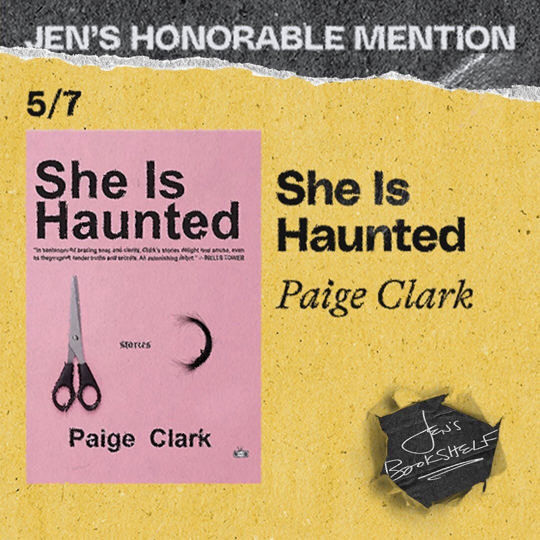 SHE IS HAUNTED 
written by Paige Clark
Published by @twodollarradio

These 18 short stories explore the intimate and complex elements of identity. Each story leaves you craving the next.

Clark's words are empathic and tender.

If you loved FILTHY AN