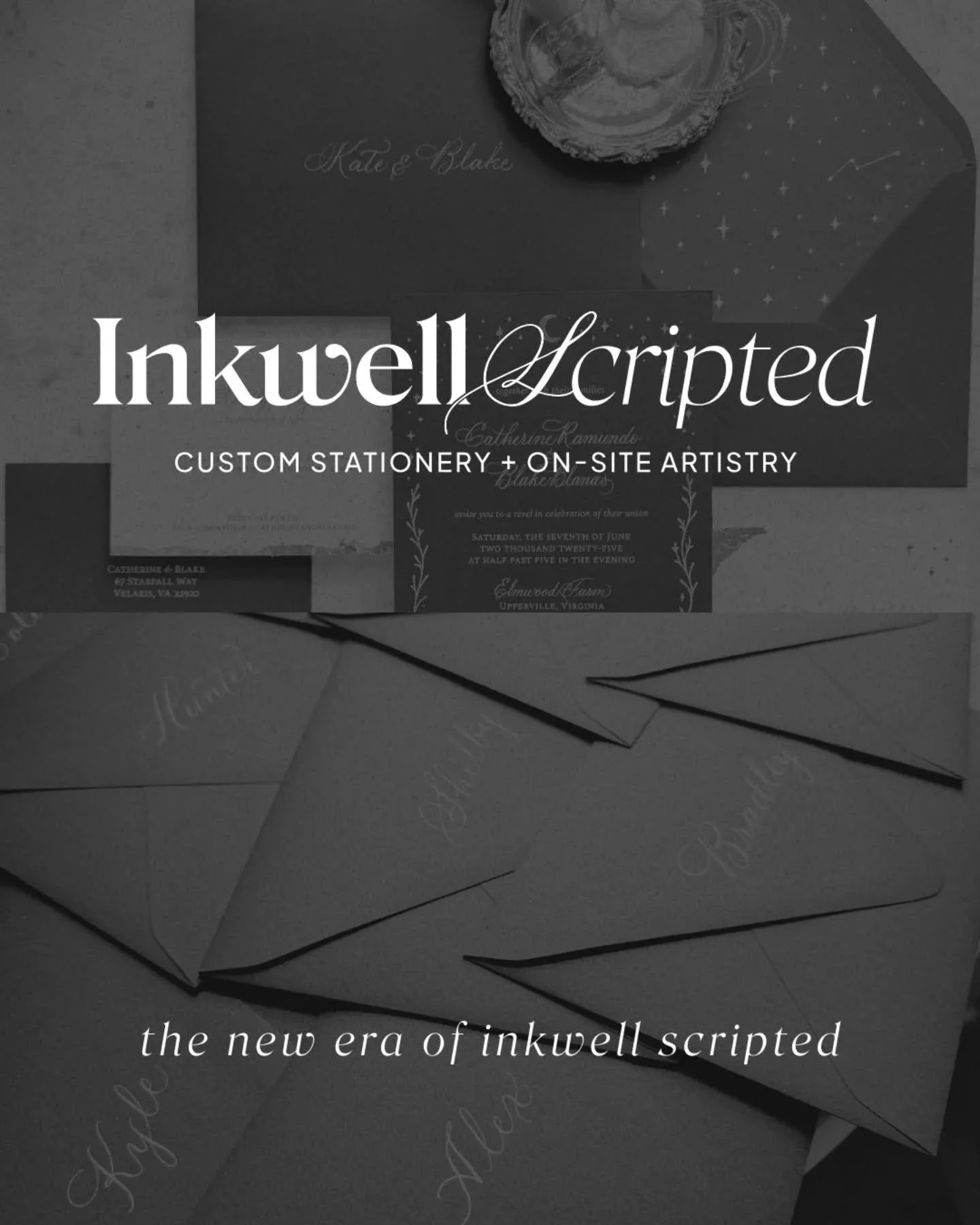 she&rsquo;s live ✨
months of ink, spreadsheets, and spiraling &rarr; and now the new inkwellscripted.com is here.

it&rsquo;s part stationery studio, part live artistry hub, part love letter to the details that make celebrations unforgettable.

go ex
