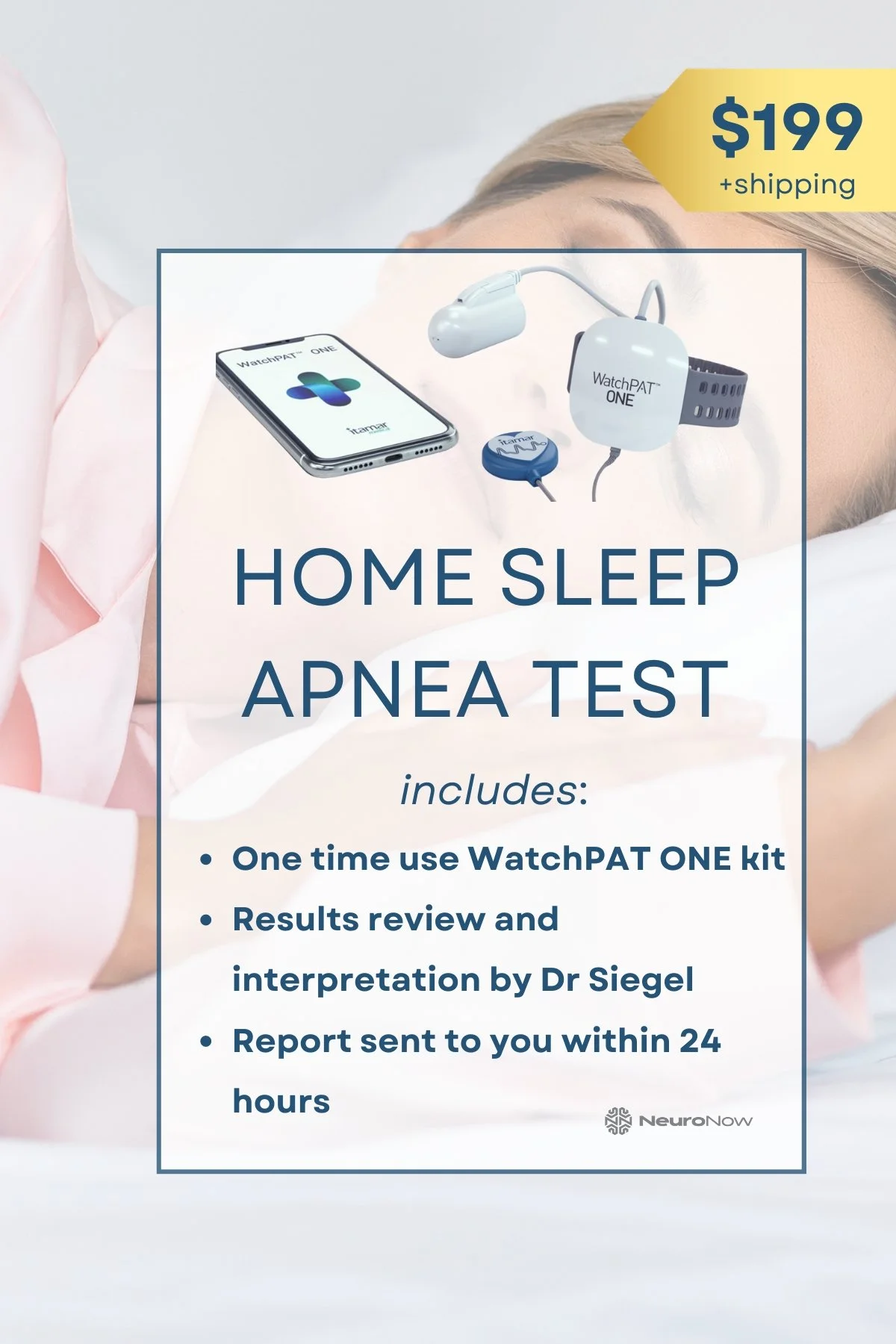 WatchPAT ONE Home Sleep Apnea Test — NeuroNow