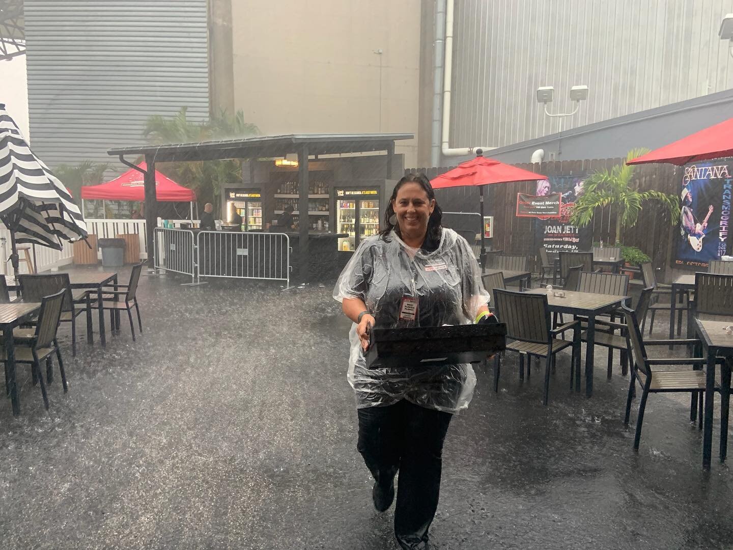 SAND Foundation works hard for our kiddos, rain or shine (even sometimes the possibility of hail 😬😂❤️). Having fun together waiting for the rain to pass this past weekend so we could serve at the Santana concert featuring Earth, Wind, &amp; Fire. ?