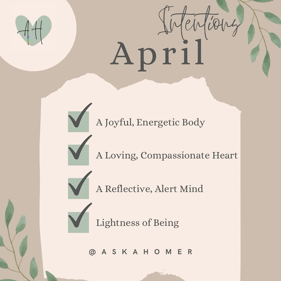 April Intentions ✨ Is this cheating? 😂😂 IYKYK

.

.

.

.

.

.

.

.

.

.

#HealthCoach #IINHealthCoach #IINAlumni
#LifeStyle #Accountability
#GrowthMindset #Bioindividuality #Affirmations
#Yoga #Discernment #SelfLove #SelfCare
#TrustYourself #Sy
