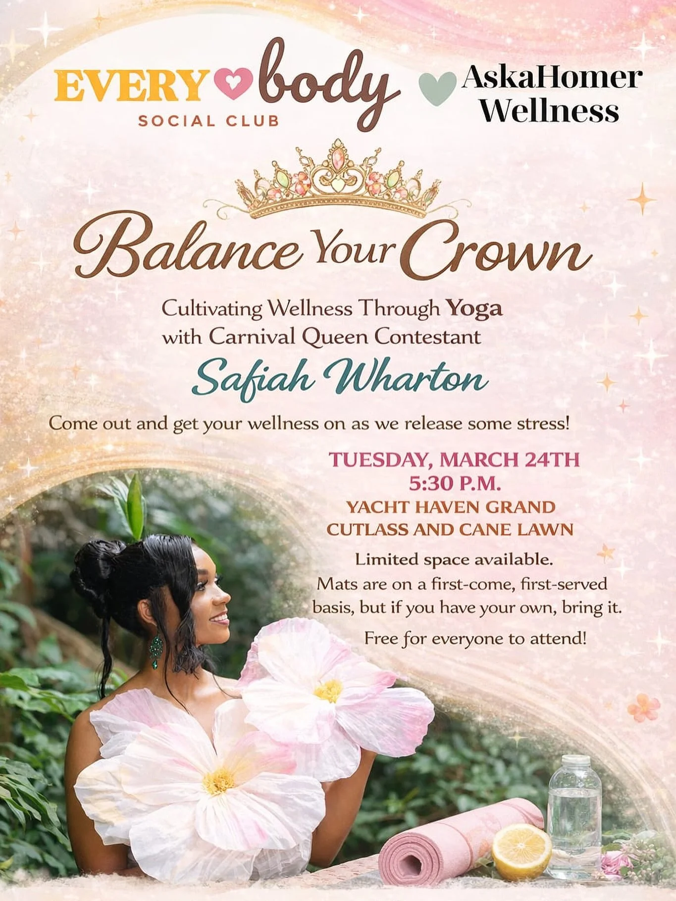 There is a royalty that lives within each of us, and even the strongest crowns need a steady foundation. Join us for Balance Your Crown, a community wellness session dedicated to grounding our energy and reconnecting to our peace. 👑🧘🏾&zwj;♀️

Come