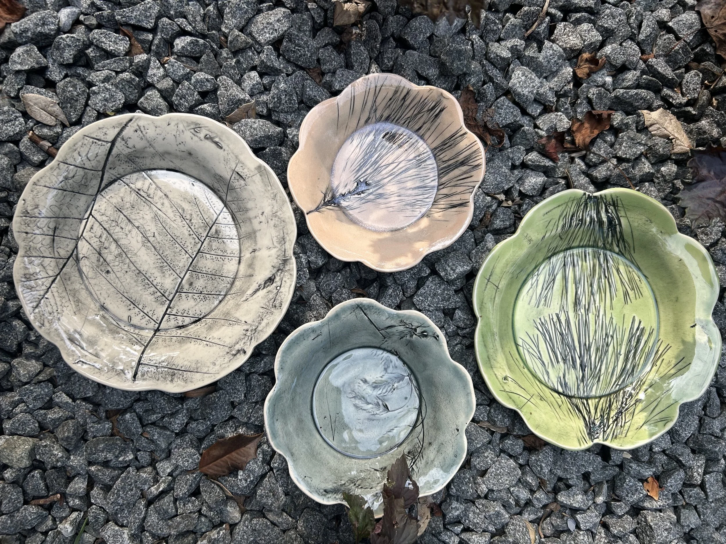 Ceramics Class: Hand Build Plates & Embellish with Pressed Botanicals