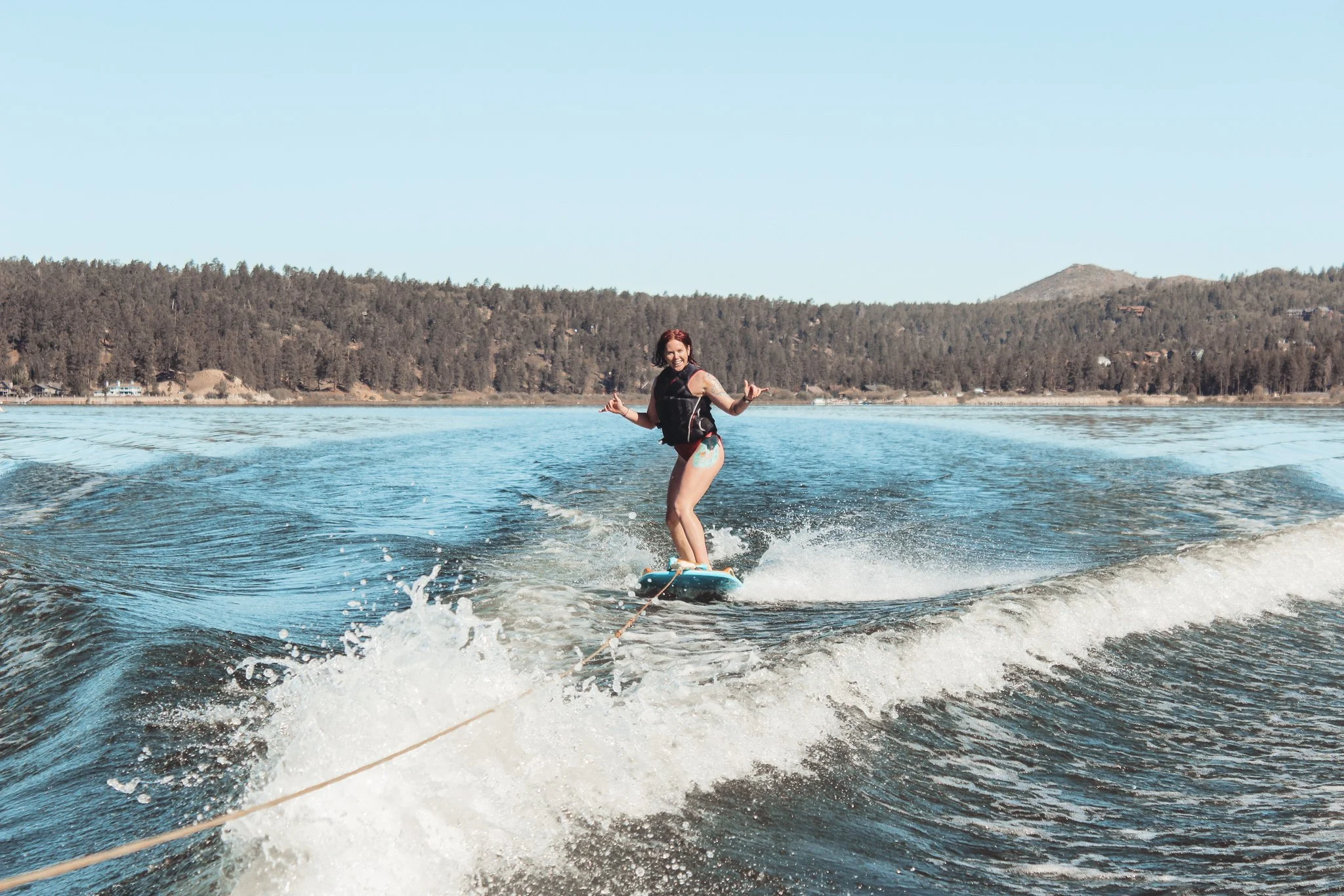 The Zup board is an easy entry into Watersports, a good option for the whole family to enjoy Big Bear Lake.