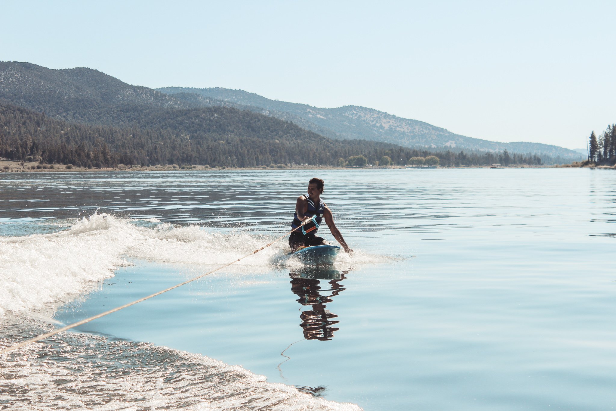 The Zup board is an easy entry into Watersports, a good option for the whole family to enjoy Big Bear Lake.