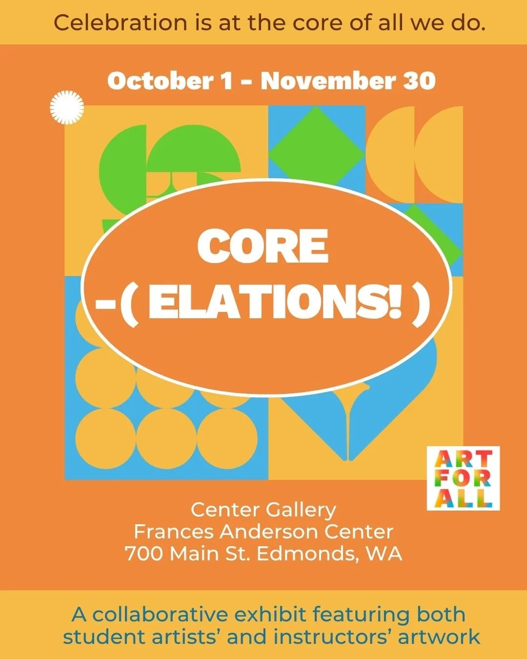 Core-(elations!) Art Exhibit ~ October 1–November 30
