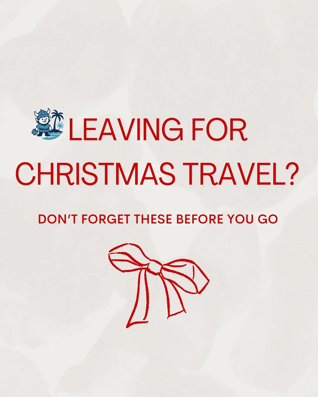 A little prep goes a long way! 

Save this post for future travel reminders so you can relax knowing your home is handled 💪

Happy Holidays 🎊

#holidaytravel #southlaketexas #dfwfamilies #upscaletravel #fivestartravel #travelsmart #travelwithease #