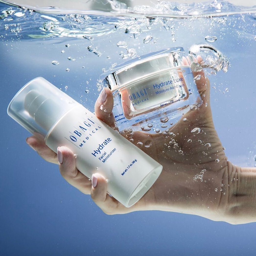 Banish dry, tight skin with the advanced moisture range from award-winning Obagi Medical skincare! 

Obagi Hydrate contains Hydromanil to prevent epidermal moisture loss and deliver gradual hydration throughout the day. 

To book your free Obagi Medi