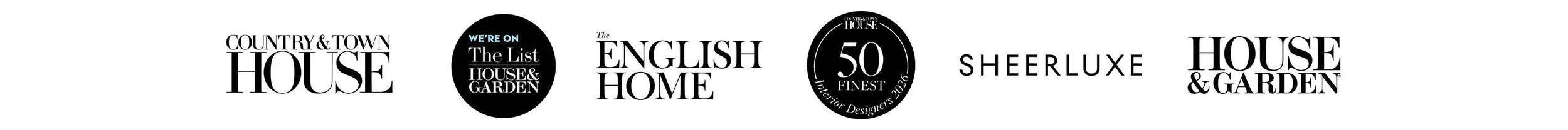 logos from press who have featured Th2 Design's interior design work
