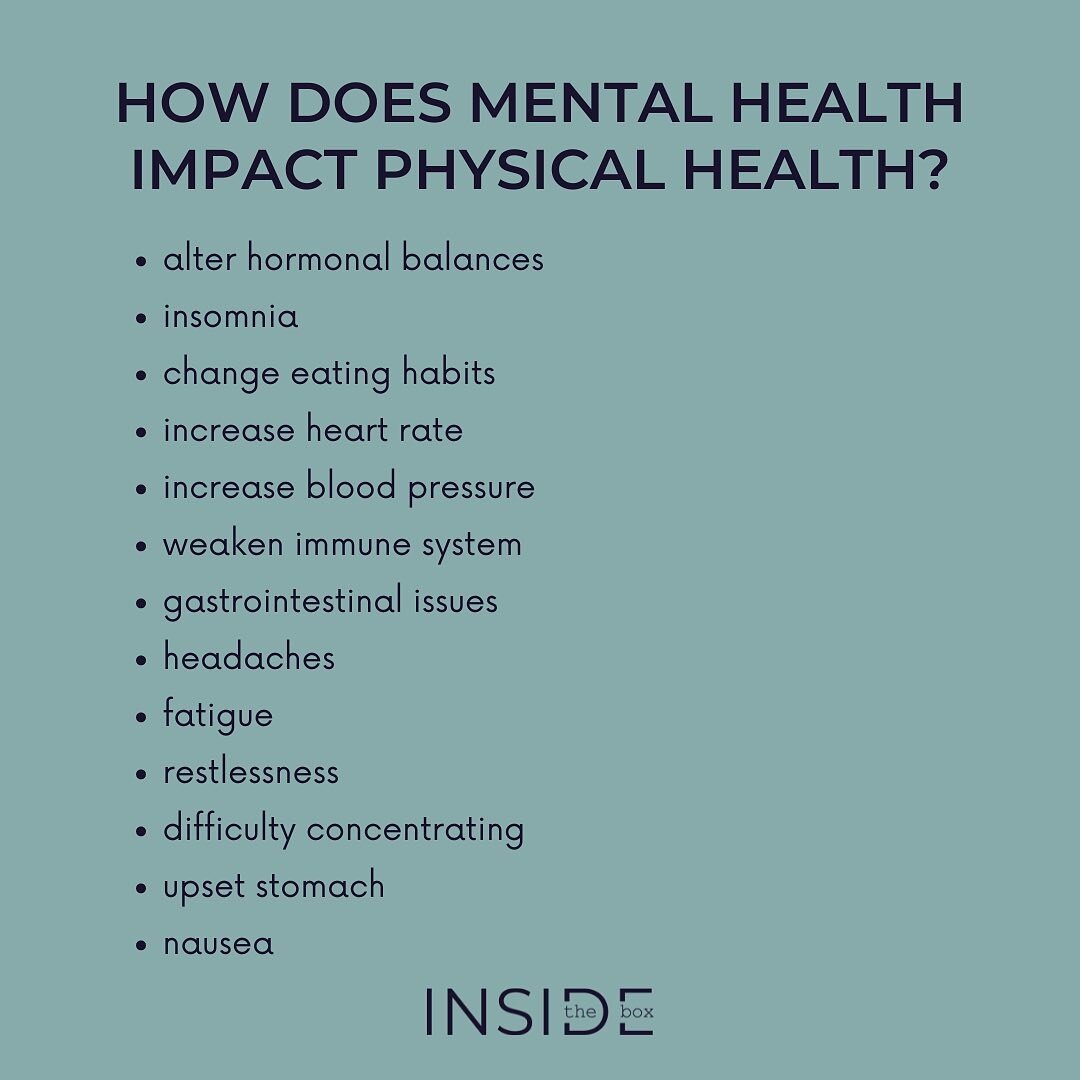 Common connections between physical and mental health