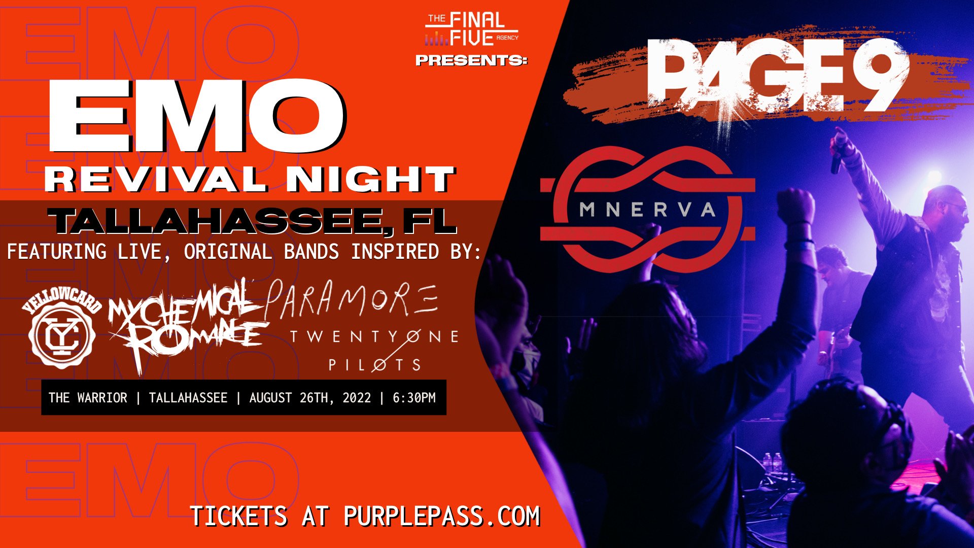 FRI, AUGUST 26TH 2022 | THE WARRIOR- TALLAHASSEE, FL