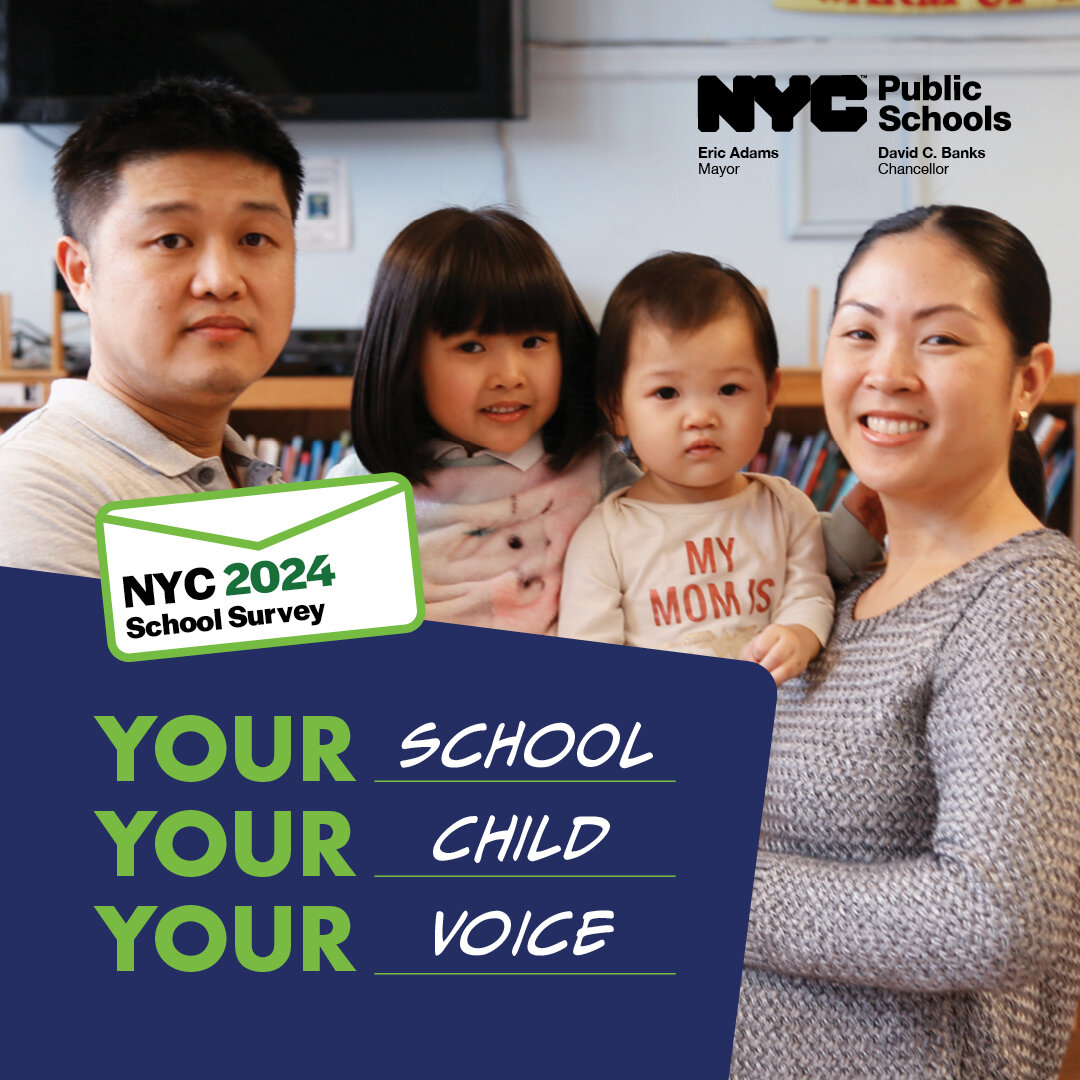 Hey VCP! @NYCSchools wants to hear from YOU and this Friday, April 5th is the LAST day to submit the survey!

❤️ What do you love about NYC Public Schools | Valence?
💭 What do you think can be improved?
🗽 How can we ensure we're providing the best 