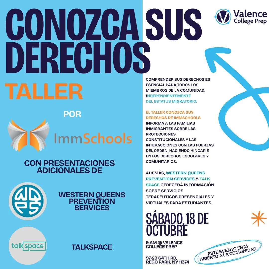 📢 Taller &quot;Conoce tus Derechos&quot; | S&aacute;bado, 18 de Octubre, 9:00 am | &iexcl;Este evento est&aacute; abierto a la comunidad! 📢

Comprender tus derechos es fundamental para todos los miembros de la comunidad, independientemente de su es