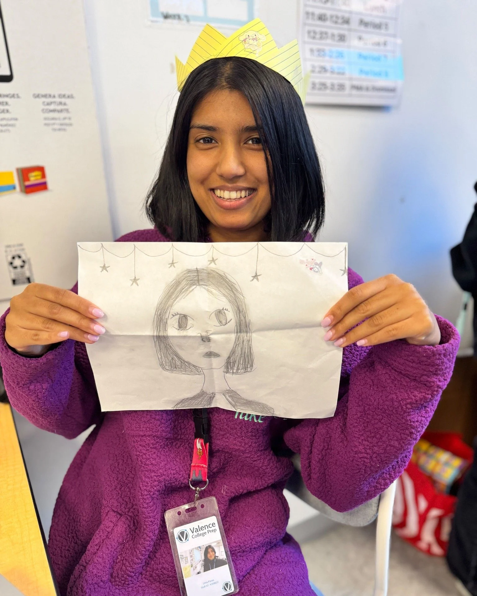 Kicking off The Giver unit in true VCP fashion! 🌀 Shoutout to Ms. Paras for being named Chief Elder of our very own NYU Utopia 👑