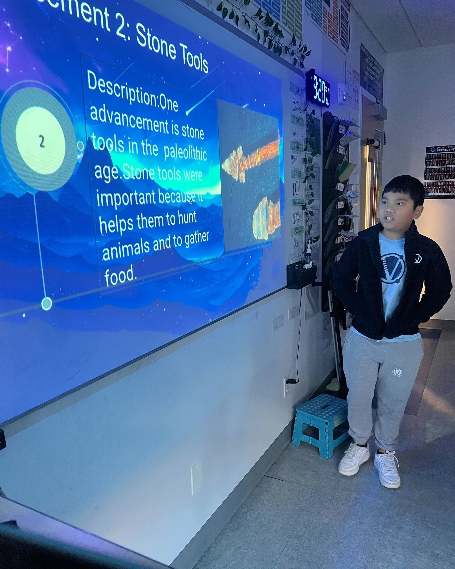 Presenting our timeline projects in 5th Grade Social Studies! ⏳
