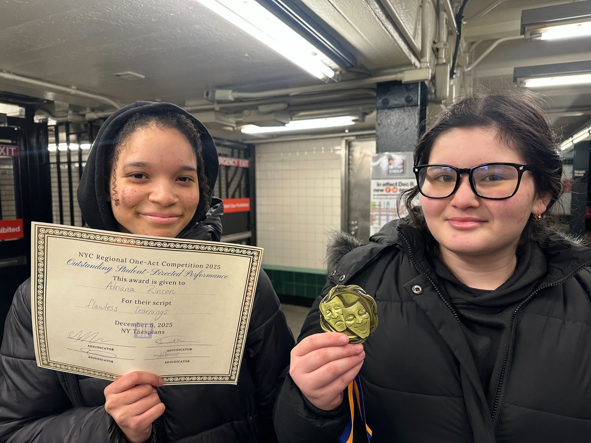 Narwhal Players did an amazing job at the One-Act Festival! 🎭🐋 Huge shout out to Sophia for earning the Superior Student Leader award and Adriana for winning Best Student Director for our production. We&rsquo;re so proud! 🥹