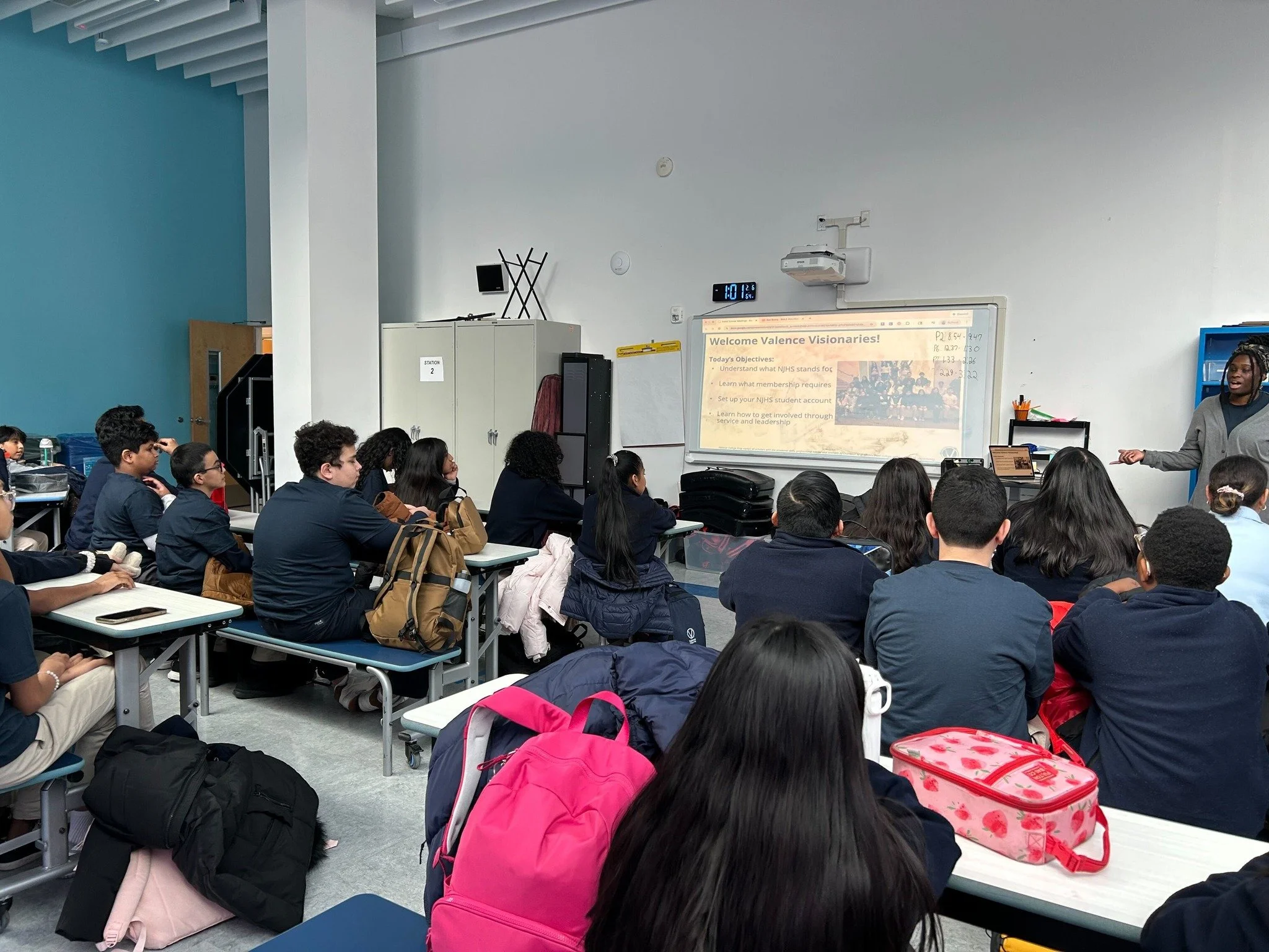 Our first National Junior Honor Society (Valence Visionaries) meeting 🥹💙