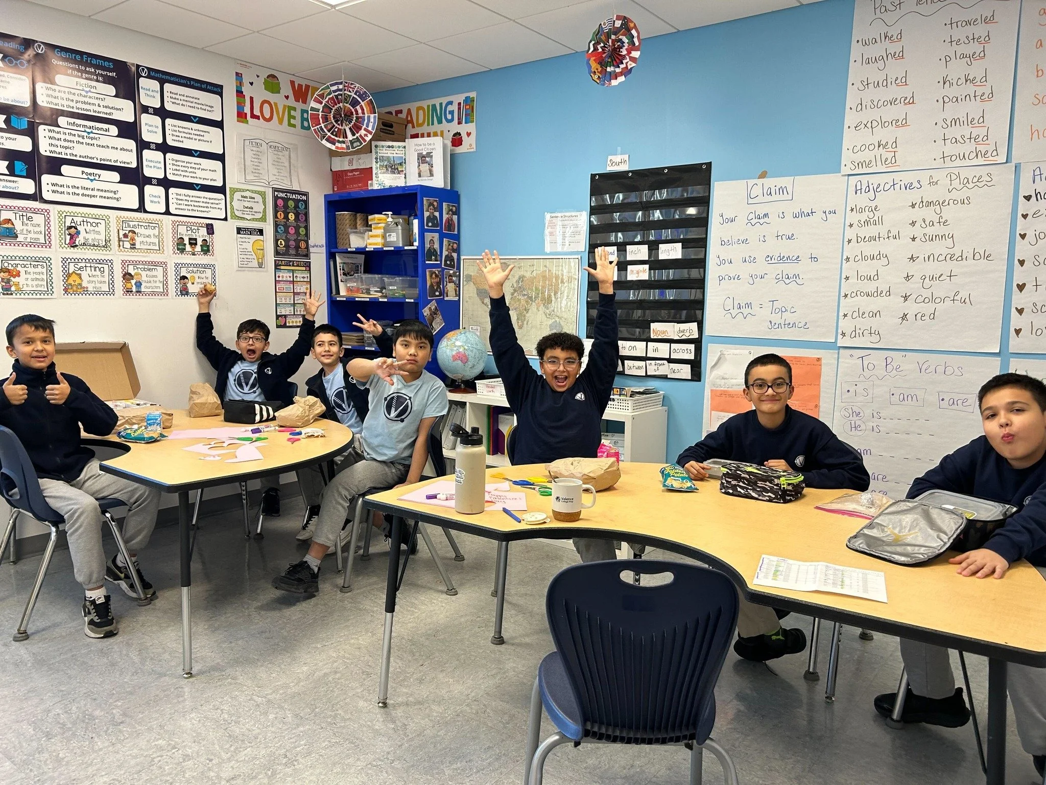 Culture, connection, and a little soccer debate all in one! 🌍✨ Ms. Lewis spent time with our 5th graders and had the best time learning each other&rsquo;s languages, discovering music from Uzbekistan, and finding out that most of the group prefers M