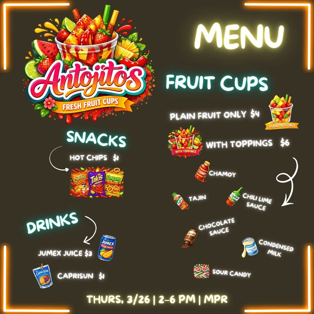 On Thursday, March 26th, during Family Conferences, take a moment to support our 6th &amp; 8th grade entrepreneurs! From 2:00&ndash;6:00 PM, two winning teams from our Small Business Project will be open for business. 🍟🍓😋

Supplies are limited, an