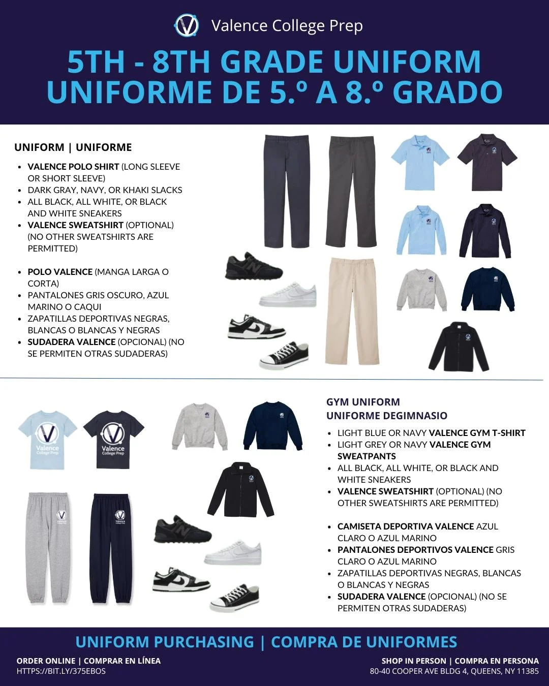 📣 Uniform Update for the 2026&ndash;2027 School Year! 📣

We&rsquo;re excited to share a few important updates to our uniform policy for next school year! Uniforms will now be unified across 5th&ndash;8th grade and we've added some new options to th
