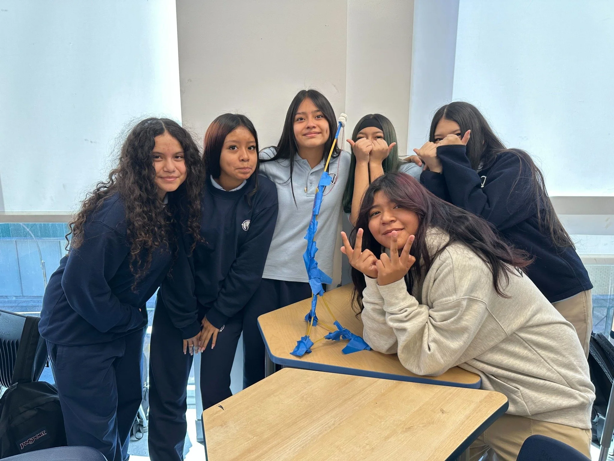 BTS of our 8th grade scholars in action 🏗️ Collaboration, creativity, and a little friendly competition all came together as teams worked to build the tallest marshmallow towers. ✨