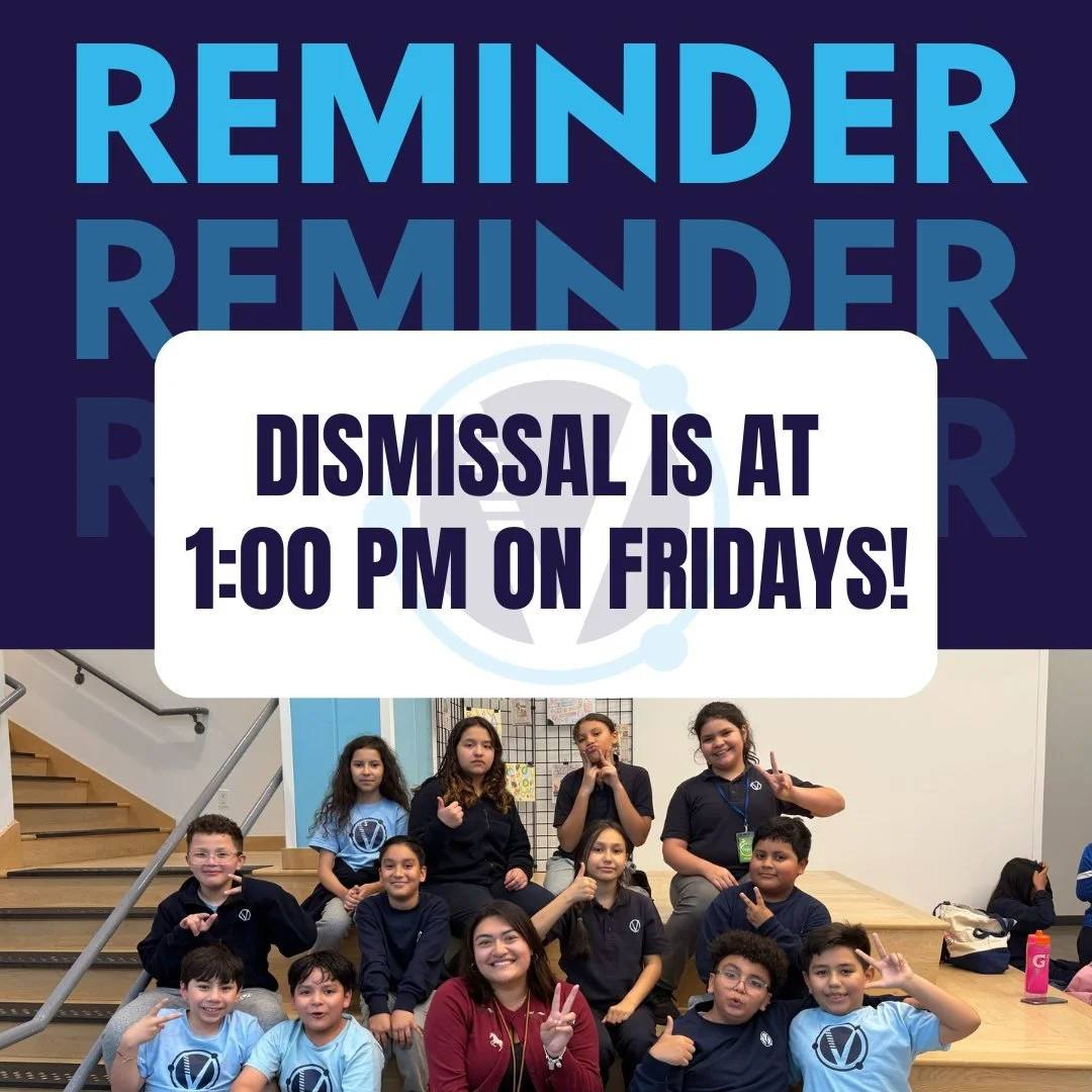 Friendly reminder, families! 🕐 Every Friday, dismissal is at 1:00 PM. Please be on time for pickup... we appreciate your help keeping things running smoothly! 💙🤗