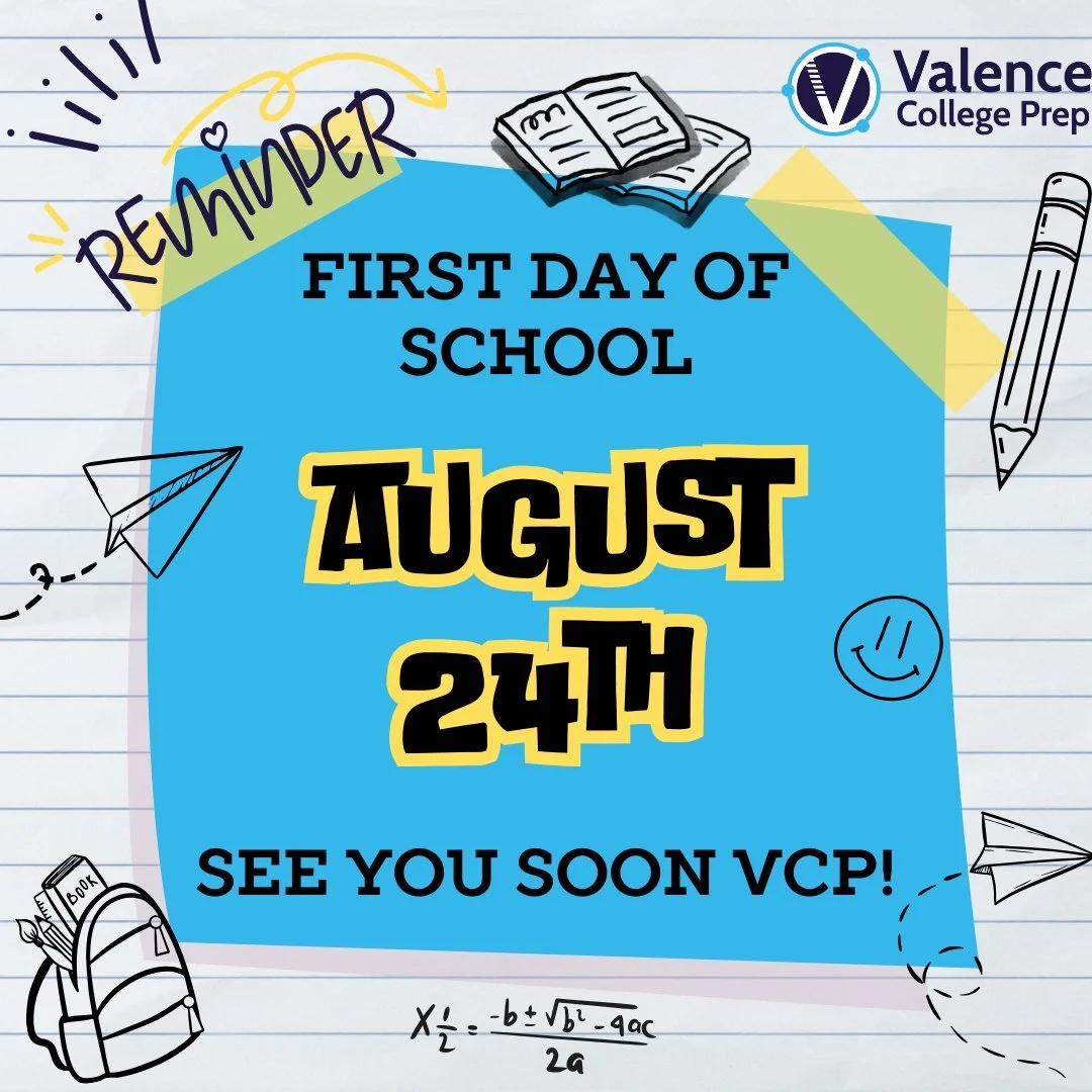 We're excited to welcome our scholars back on Monday, August 24! As you prepare for the first day, please note our updated arrival procedures for this school year:

🕖 School doors open: 7:15 AM
🚪 Doors close: 7:45 AM
⏰ Scholars arriving at 7:46 AM 