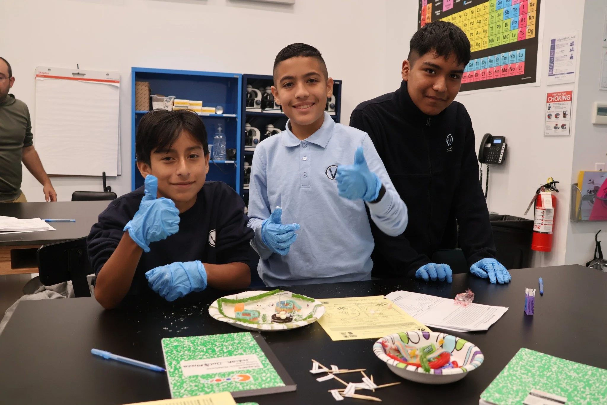 🔬 We've got a full blown science lab!! 🥳 And what better way to break it in than with our annual 8th grade Candy Cell Lab! 🍬🧫
