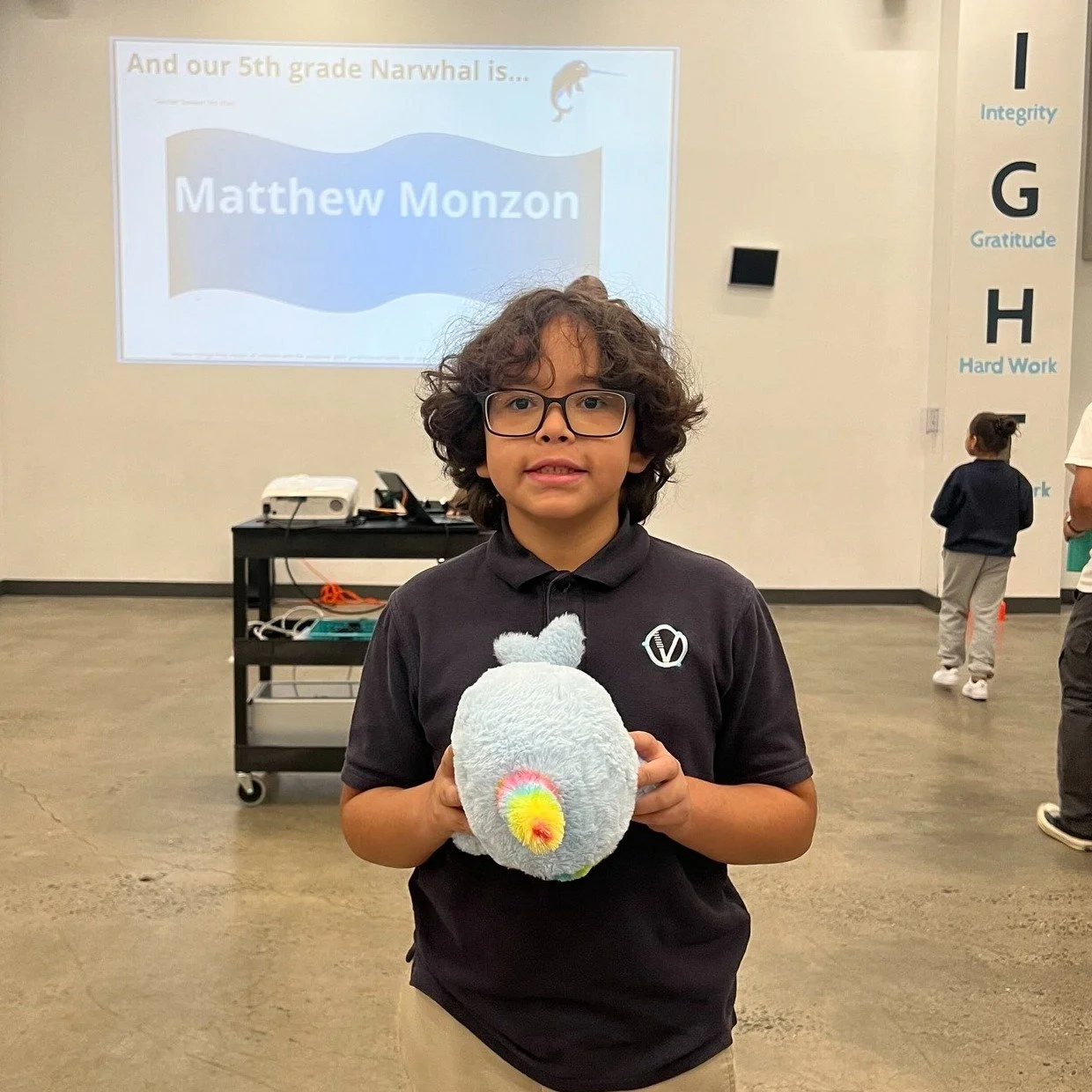 Each week, a Narwhal of the Week is chosen in every grade for truly embodying our RIGHT values: Respect, Integrity, Gratitude, Hard Work, and Teamwork. 🐳❤️✨
