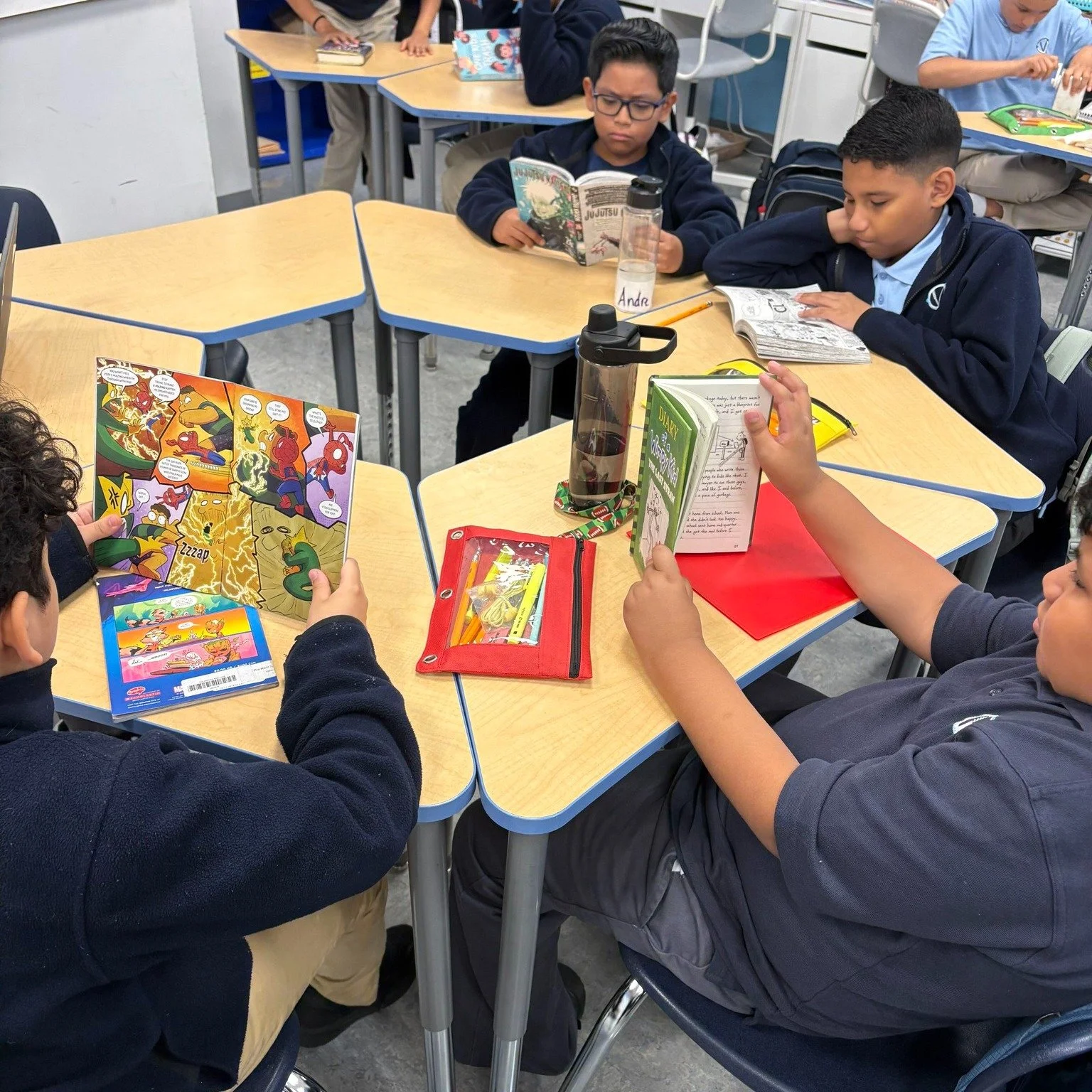 Locked in and leveling up our reading! 📚