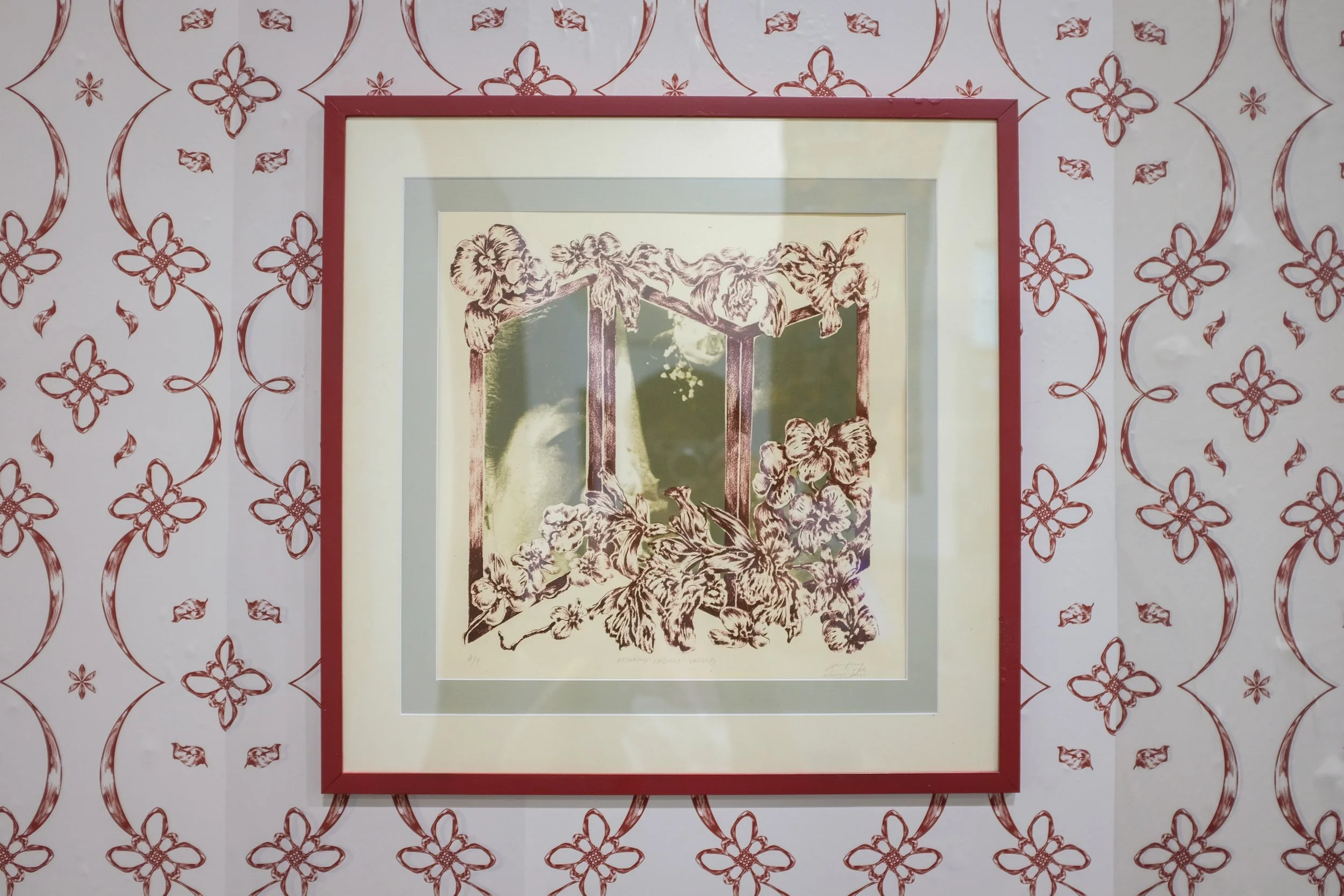 Beginnings and Endings: Orchid, 2026. Photolithography on BFK Rives paper. 20 inches x 20 inches.
