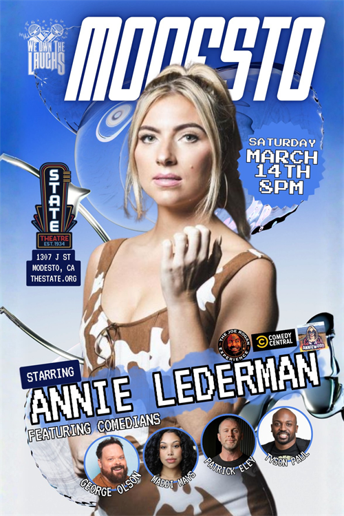 We Own The Laughs: Modesto ~ Starring Annie Lederman