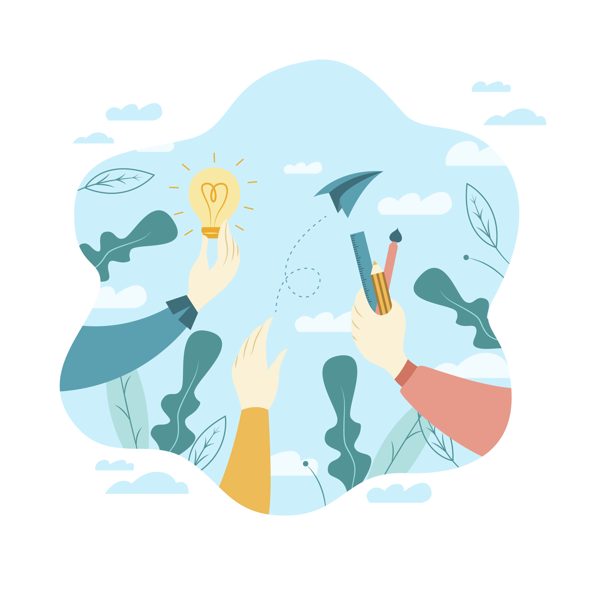 5 cosas que tu equipo puede aprender pintando juntos.