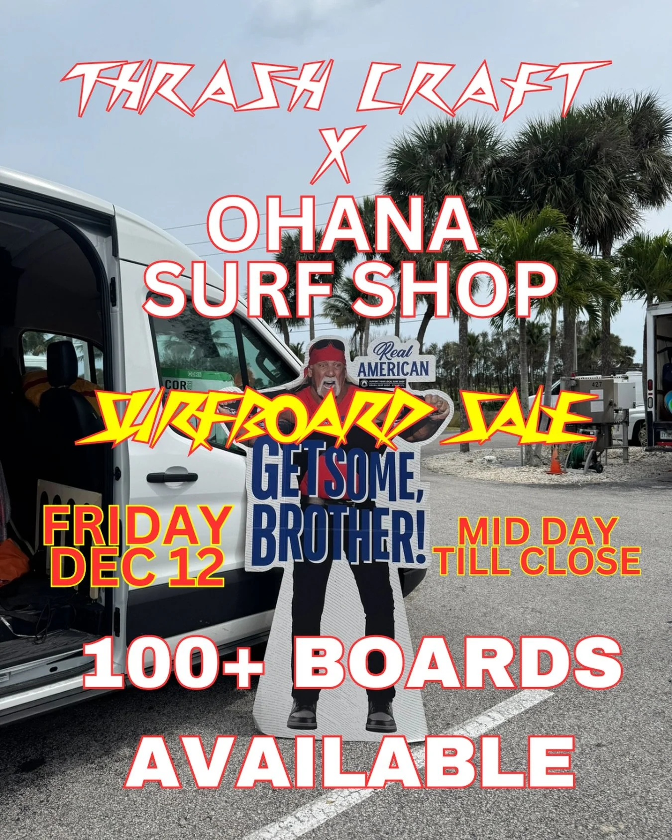 FRIDAY IN THE LOT AT @ohana_surf_shop - STOCK DROP AND 100+ BOARDS AVAILABLE 🚨🚨 see you Friday afternoon 🫡⛓️&zwj;💥 #thrashtheprocess