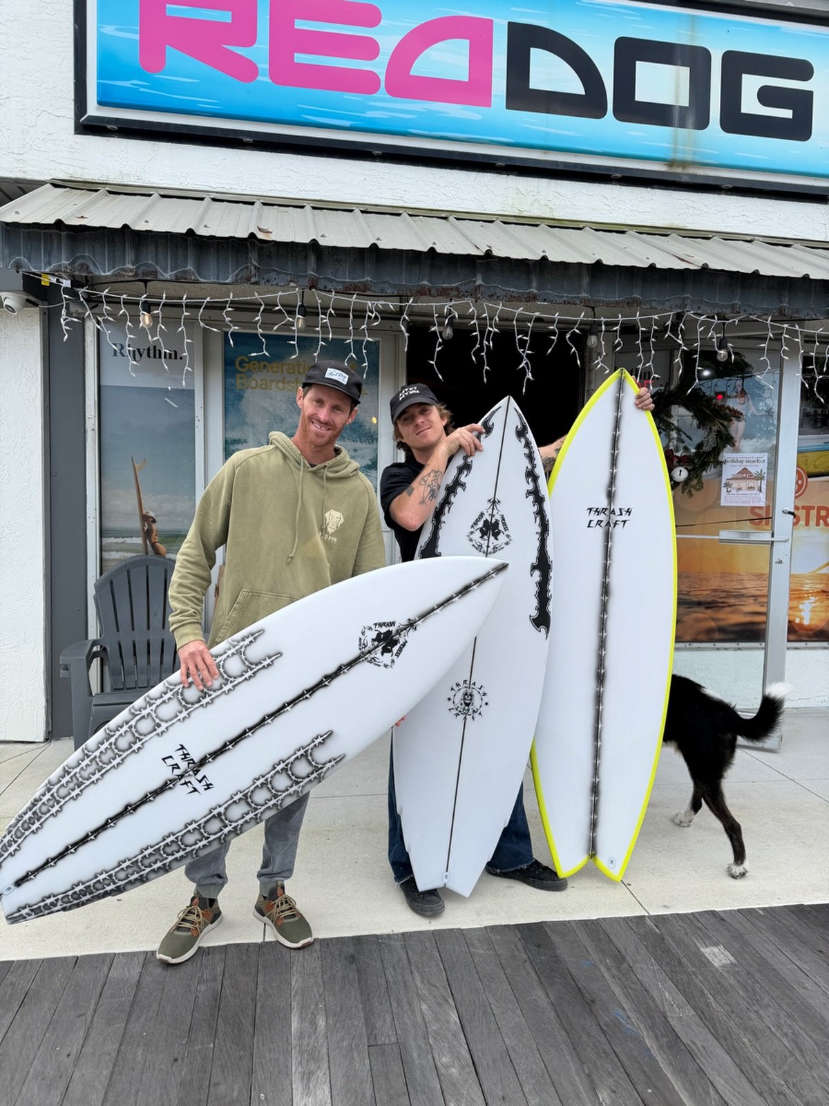 NEW DEALER ALERT🚨 stoked to be working with the legends at @reddog_surfshop in NSB⛓️&zwj;💥. 5&rsquo;5, 5&rsquo;7 trailer trash and 5&rsquo;10 LUVR available now with more boards in the way early in the new year!  Keep an eye out for our stocklist o