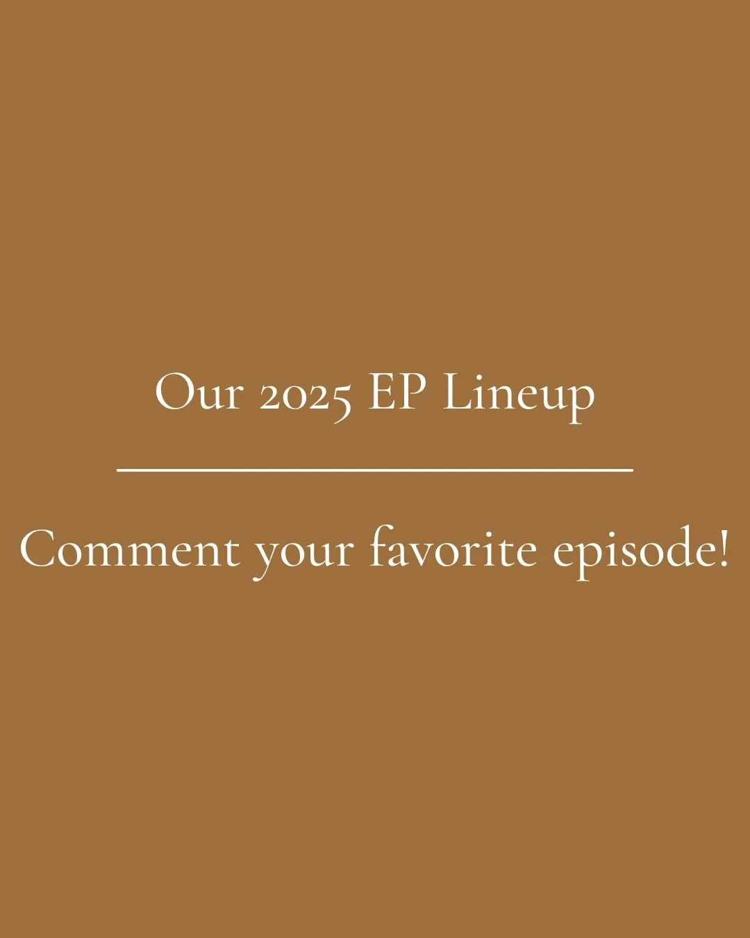 #2025 was a great year!! We are so grateful for every one of you! 

Stay tuned for another great podcast lineup coming 2026!