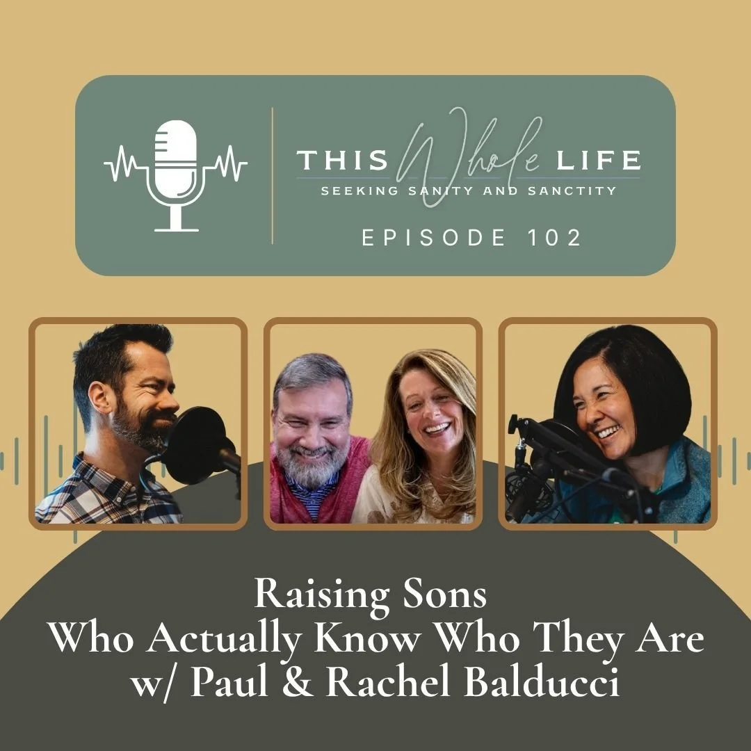 💙 What does it actually look like to raise boys into men of faith and character?
💙 How do you stay united as parents when the chaos of a house full of boys threatens to divide you?
💙 What do you do when your sons walk away from the faith, and how 